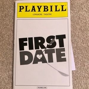 First Date Original Broadway Playbill